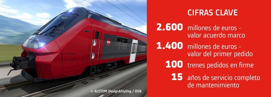 ALSTOM GANA EL MAYOR CONTRATO FERROVIARIO EN LA HISTORIA DE DINAMARCA